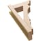 Ekena Millwork 6-in W x 16-in D x 28-in H Balboa Trad Rough Cedar Woodgrain TimberThane Outlooker, Primed Tan OUTUR060X16X28BOA04RCPR - alternate 2